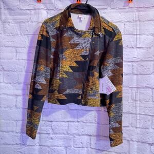LuLaRue NWT cropped Camo Jacket SZ M